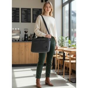 HP Prelude Top Load Laptop Bag Gray 15.6 Inch Briefcase Shoulder Strap Utility‎